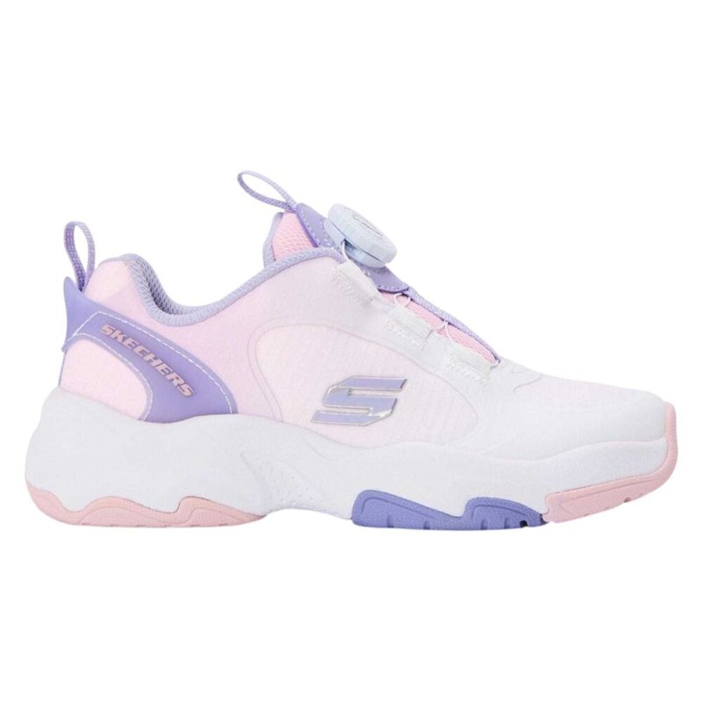 Skechers Childrens/Kids Retrotech Contrast Sneakers / White/Purple